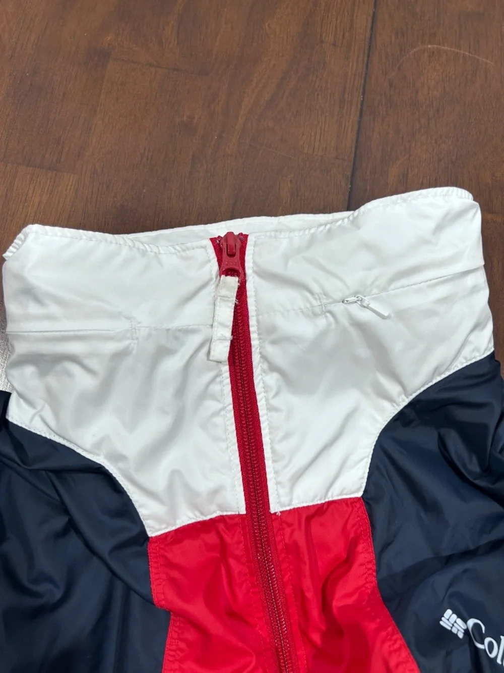 Columbia Windbreaker Rain Jacket Americana Red/White/Blue -POINT PARK SIZE-SMALL